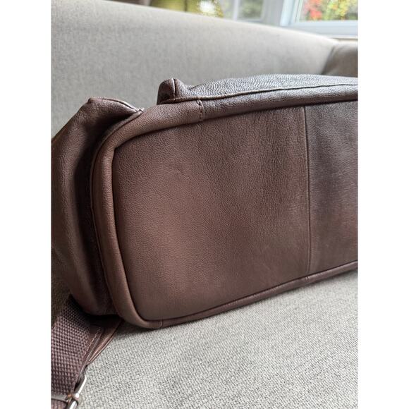 Fossil Leather Backpack Brown Large Travel Commute Unisex main image 9